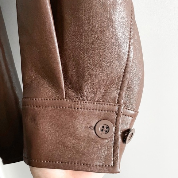 BABATON NWOT Vegan Leather Belted Jacket - Picture 10 of 13